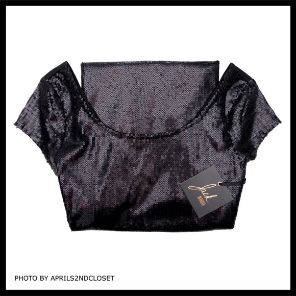 BLACK SEQUIN EMBELLISHED COCKTAIL MINI DRESS A2C - Picture 6 of 8